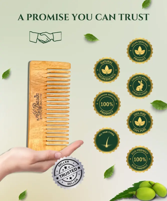 ALBASIR NEEM WOOD COMB 6