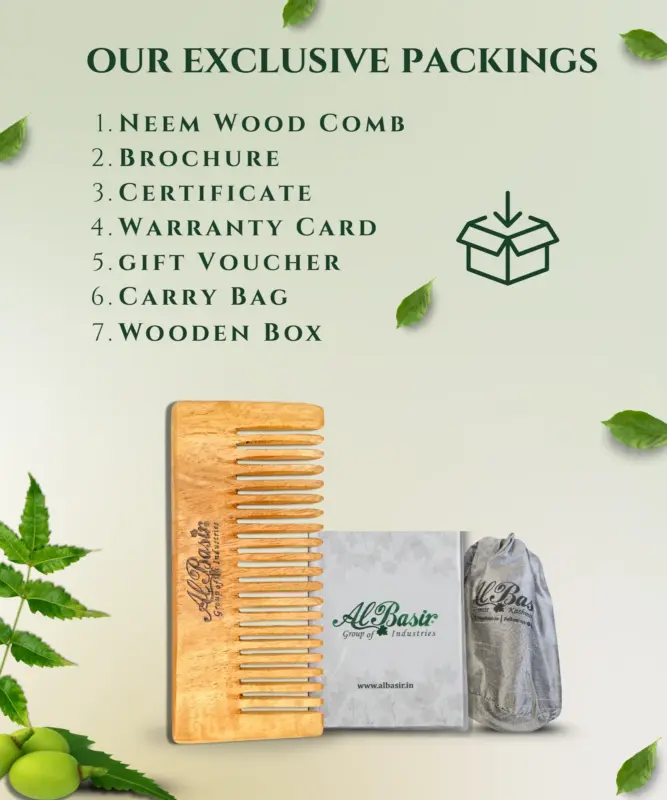 ALBASIR NEEM WOOD COMB 7