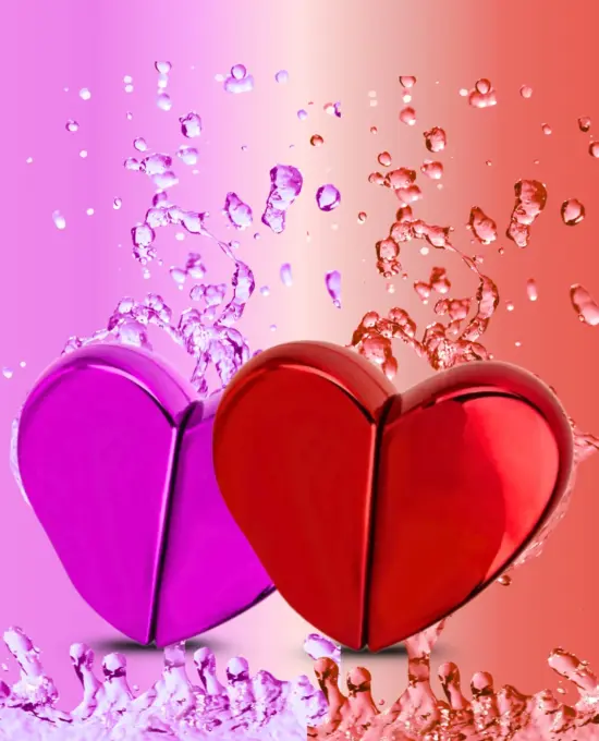 Perfume Ruby Red Twin Hearts