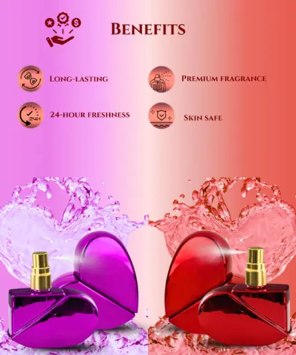 Perfume Ruby Red Twin Hearts