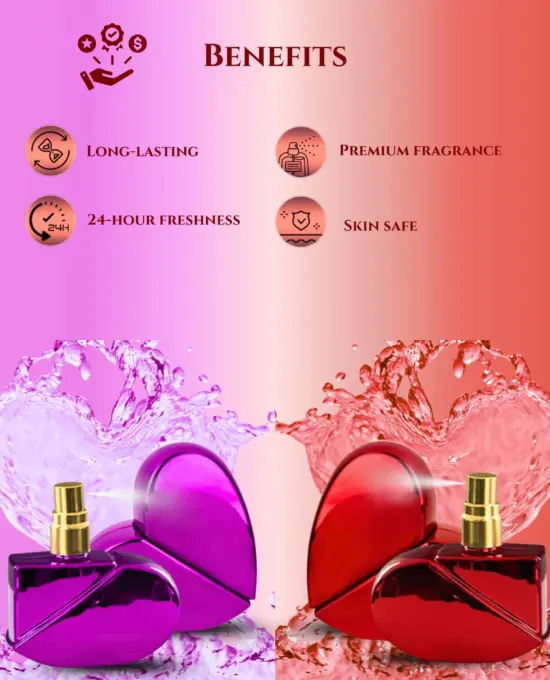 Perfume Ruby Red Twin Hearts