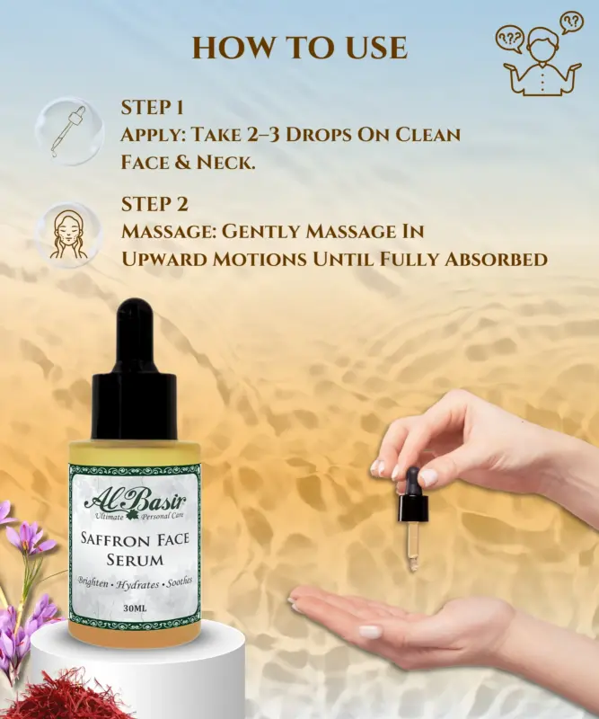ALBASIR SAFFRON FACE SERUM 3 1 1