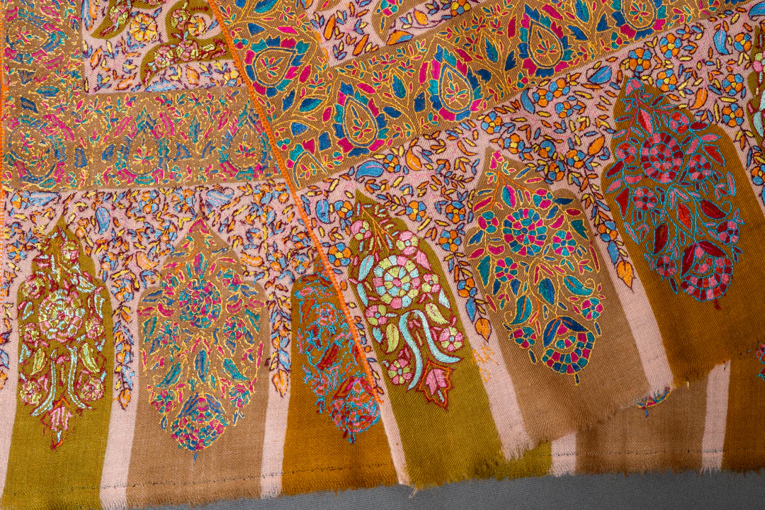 blog image for needle work kalamkari shawl needle work