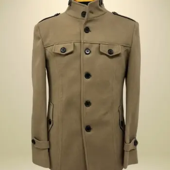 Coat Wool Stand Collar